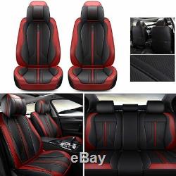 Luxury Car Seat Cover Full Set PU Leather 5-Seat SUV Interior Accessory Cushion
