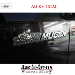 MUGEN HONDA Genuine OEM Emblem Chrome Plated / Black 90000-YZ8-DV63-BK