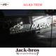 Mugen Honda Genuine Oem Emblem Chrome Plated / Black 90000-yz8-dv63-bk