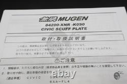 MUGEN genuine Scuff plate Full set HONDA CIVIC FL1 OEM 84200-XNR-K0S0 New