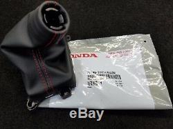 New Genuine Honda CIVIC Si Red Stitched Thread Shift Boot 2013 2015