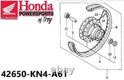 New Genuine Honda Oem Complete Rear Wheel 1985-2013 Xr100r/crf100 42650-kn4-a61 New Genuine Honda Oem Complete Rear Wheel 1985-2013 Xr100r/crf100 42650-kn4-a61