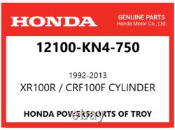 New Genuine Honda Oem Cylinder 1992-2013 Xr100r / Crf100f 12100-kn4-750