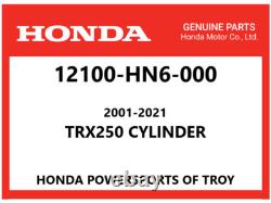 New Genuine Honda Oem Cylinder 2001-2025 Trx250x Ex Tm Te Te1 12100-hn6-000