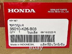 New Genuine Honda Oem Ignition Switch/lock Set 2014-2020 Grom 125 35010-k26-b03