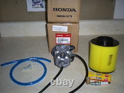 New Genuine Honda Oem Recon 250 Carburetor-air-? Fuel Filter-plug 11/2l? Ine 02-04