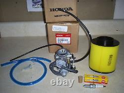 New Genuine Honda Oem Recon 250 Carburetor-air-? Fuel Filter-plug 11/2l? Ine 02-04