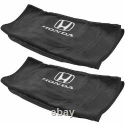 OEM Black Cotton Terry Velour Seat Armour Cover Front LH & RH Pair for Honda