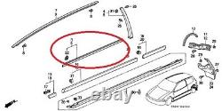 OEM HONDA CIVIC EG6 EG4 Window Door Molding Weather Strip Outer Pair Set Genuine