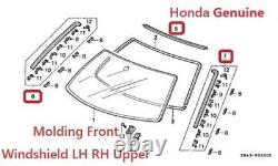 OEM HONDA Genuine CIVIC 92-95 Front Windshield Molding Lh, Rh & Upper with Clipx8