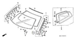 OEM HONDA Genuine CIVIC 92-95 Front Windshield Molding Lh, Rh & Upper with Clipx8