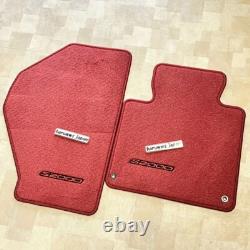 OEM Honda 2000-2009 S2000 Red Floor Mat Right Left Set Genuine New Red Stiching