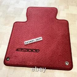 OEM Honda 2000-2009 S2000 Red Floor Mat Right Left Set Genuine New Red Stiching