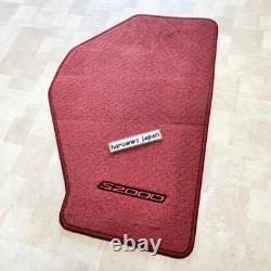 OEM Honda 2000-2009 S2000 Red Floor Mat Right Left Set Genuine New Red Stiching