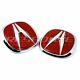 Oem Honda 97-01 Acura Integra Type R Dc2 Red A Emblems Front & Rear Genuine