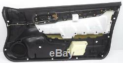OEM Honda Accord Coupe Left Driver Side Interior Door Panel Leather Black