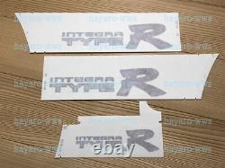 OEM Honda Acura Integra TYPE R Side & Rear Decals Stickers Black Outline Genuine