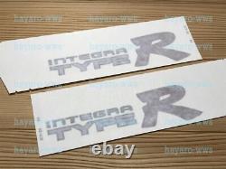 OEM Honda Acura Integra TYPE R Side & Rear Decals Stickers Black Outline Genuine