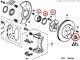 Oem Honda Civic Ek9 Integra Dc2 Front Wheel Hub Circlip Bearing Rh & Lh Genuine