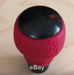 OEM Honda Civic Type R 6 Speed RED LEATHER Wrapped Shift Knob 08U92-TEA-110