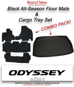 OEM Honda Odyssey All Season Floor Mat / Cargo tray Set 2011 2017