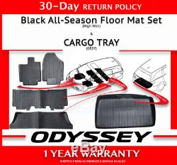 OEM Honda Odyssey High Wall All Season Floor Mat Set & Cargo Tray 2018- 2020