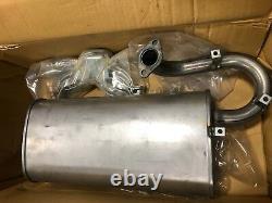 One Genuine Honda OEM EVM40ACL NH105 190-7422 J113627 AC MUFFLER Kit with clamps