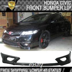 Poly Urethane HF-P Style PU Front Bumper Lip Spoiler Fit 06-08 Honda Civic Coupe