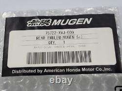 Rare JDM Genuine Factory Honda Civic MUGEN Si Emblem Decal OEM