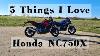 Top 5 Things I Love About The Honda Nc750x