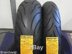 Two Continental Conti Motion 120/70-17 180/55-17 Tires Pair Cbr 600 R6 Gsxr 750