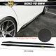 Universal Fits Most Car 85.5 Inch Side Skirt Extension Flat Bottom Line Lip Cf